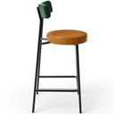 Ver imagem 7 de Kit 03 Banquetas Baixa Cozinha Sala Jantar Bancada Milão L02 Facto Verde Couríssimo Whisky - lyam