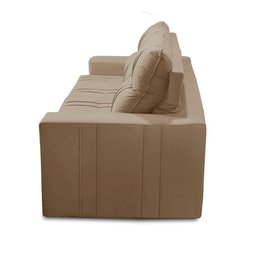 Sofá Retrátil e Reclinável 2 Lugares com Molas 1,50m Elisa Suede Cappuccino Rover & Beato - 8