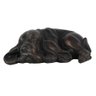Escultura Cachorro Decorativo Resina Bronze e Preto 15,4cm - 1