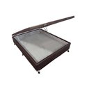 Ver imagem 1 de Cama Box Baú Universal Viúva Courano Brown New (128x188x35) - Castor