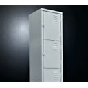 Ver imagem 4 de Armário Roupeiro de Aço Vestiário Academia 4 Portas Locker