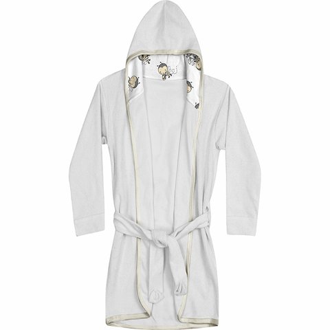 Roupão Infantil Tecebem Com Capuz Lili Perola