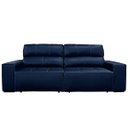 Ver imagem 1 de Sofá de Couro 2 Lugares Alabama 230cm USB M06 Cor Blue Bicolor 502 - Amarena Móveis SOFÁ 2 LUGARES 3