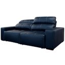 Ver imagem 3 de Sofá de Couro 2 Lugares Alabama 230cm USB M06 Cor Blue Bicolor 502 - Amarena Móveis SOFÁ 2 LUGARES 3