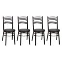 Ver imagem 1 de Conjunto 4 Cadeiras para Sala de Jantar Debrum Pintada/Preto