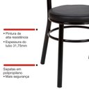 Ver imagem 7 de Conjunto 4 Cadeiras para Sala de Jantar Debrum Pintada/Preto