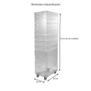 Ver imagem 5 de Carrinho Acrílico Organizador de Acessórios, Bijuterias e Óculos 11 gavetas Alto N7 Centauri Acrílic