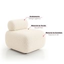 Ver imagem 5 de Sofá Namoradeira e KIT2 Poltronas para Sala Nara Bouclê Ted D03 - D'Rossi