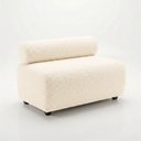 Ver mais imagens de Sofá Namoradeira e KIT2 Poltronas para Sala Nara Bouclê Ted D03 - D'Rossi