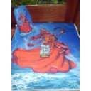 Ver imagem 2 de Toalha Esoterica Orixa Iansã Mar Trono Lei Baralho Orixás