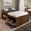 Ver imagem 1 de Cama Casal Box Sapateira Tien Design MDP Malbec Framar 144cm