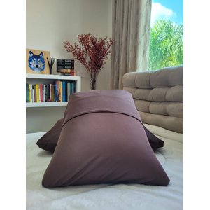 Fronha Avulsa Lisa Envelope Malha Travesseiro 70x50 Sortidas:marrom