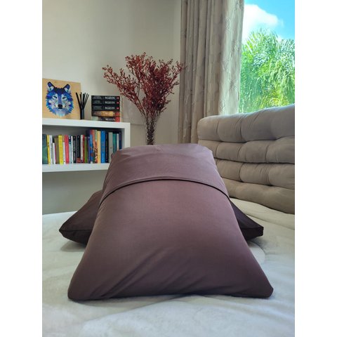 Fronha Avulsa Lisa Envelope Malha Travesseiro 70x50 Sortidas:marrom