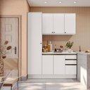 Ver imagem 1 de Armário de Cozinha Compacta 100% Mdf 170cm Branco Celeste Kappesberg