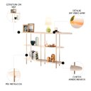 Ver imagem 4 de Aparador de Sala com Prateleiras Pé Metal Wonka H01 Off White - Mpozenato
