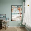 Ver imagem 2 de Quadro Decorativo Praia Soft-70x50cm:moldura Branca