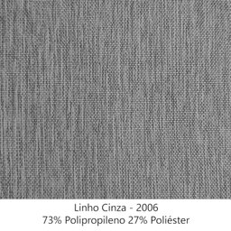 Sofa Jolie 3 Lugares 220cm Pes Boomerang Linho 214 Cinza Ezz - 5