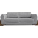Ver imagem 7 de Sofa Jolie 3 Lugares 220cm Pes Boomerang Linho 214 Cinza Ezz