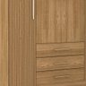 Guarda Roupa Casal Espanha 1,50m 4 Portas 3 Gavetas Cor Nature e Brisa - Vila Rica - 2