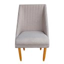 Ver imagem 1 de Cadeira Para Sala de Jantar Ana Pés palito Linho Bege - D'Classe Decor