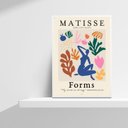 Ver imagem 2 de Quadro Decorativo Abstrato Formas De matisse 45x34cm:madeira Preta