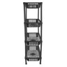 Organizador Vertical 4 Andares Preto - 3