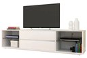 Ver imagem 1 de Rack Mogeiro 2 Gavetas Cor Laca Branco 200 Cm - 58357