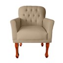 Ver imagem 3 de Kit Divã Recamier Sofá Imperial 120 Cm + 2 Poltronas Suede:capuccino