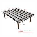 Ver imagem 5 de Kit Policarbonato Cristal 6mm 4,00m X 6,00m - Perfis Naturais