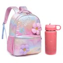 Ver imagem 1 de Kit Mochila Escolar Infantil Pack Me Daisy e Garrafa de Água 97827 500ml Rosa - Pacific