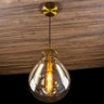 Pendente Bella Caju Bronze e Conhaque 21.5x29.5cm E14 40w RZ001ES - 6