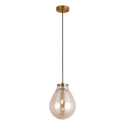 Pendente Bella Caju Bronze e Conhaque 21.5x29.5cm E14 40w RZ001ES - 1