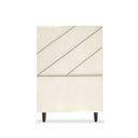 Ver imagem 1 de Cabeceira Estofada Queen Cristal 90cm Suede Bege