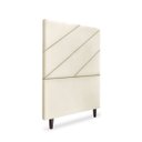 Ver imagem 3 de Cabeceira Estofada Queen Cristal 90cm Suede Bege