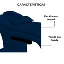 Ver imagem 3 de Maca Estofada Estética Botonê 70 Cm Sobrancelha Cilios Cor:marinho