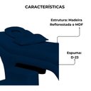 Ver imagem 2 de Maca Estofada Estética Botonê 70 Cm Sobrancelha Cilios Cor:marinho