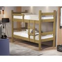 Ver imagem 1 de Beliche Solteiro Leticia Nature Resistente de Mdf Moderna que Vira Duas Cama