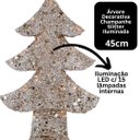 Ver imagem 4 de Árvore Aramada Champanhe Cotton 45cm Iluminada Led 15 Lâmpadas - Magizi