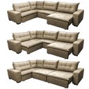 Ver imagem 2 de Sofa de Canto Retrátil e Reclinável com Molas Cama Inbox Oklahoma 3,45x2,41 ou 2,41x3,45 Castor