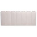 Ver imagem 3 de Cabeceira Casal Kit 7 Placas Modelo Nuvem - Suede Creme / Off White