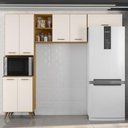 Ver imagem 2 de Armario de Cozinha Olinda com 7 Portas Freijo Uv/off Acetinado