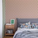 Ver imagem 1 de Papel de Parede Arabesco Marrom Rosê Gh Papel de Parede 3,5m