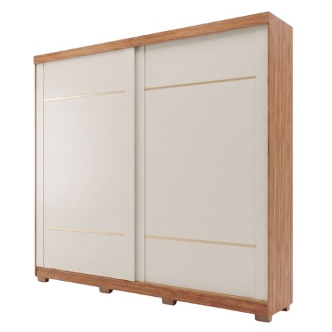 Guarda Roupas Casal 2 Portas de Correr 4 Gavetas 100% MDF Livia