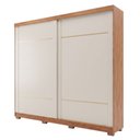 Ver imagem 1 de Guarda Roupas Casal 2 Portas de Correr 4 Gavetas 100% MDF Livia