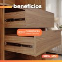 Ver imagem 6 de Guarda Roupas Casal 2 Portas de Correr 4 Gavetas 100% MDF Livia