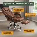 Ver imagem 7 de Cadeira Escritório Presidente Encosto com Trava Apoio Pés