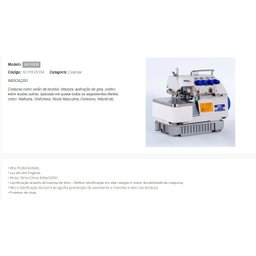 Ponto Conjugado Industrial (overlock 4 Fios)-direc Drive - - 5