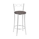 Ver imagem 1 de Kit 2 Banquetas Cromadas Assento Espuma D15 Treparoni Marrom