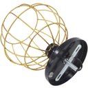 Ver imagem 5 de 5 Lustres Teto Plafon Industrial Aramado Globo Dourado Retrô Luminária Vintage Preto Agp Ilumini