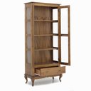 Ver imagem 3 de Cristaleira 2 Portas 1 Gaveta - 60303promo Mmj-lz Lz-imbuia